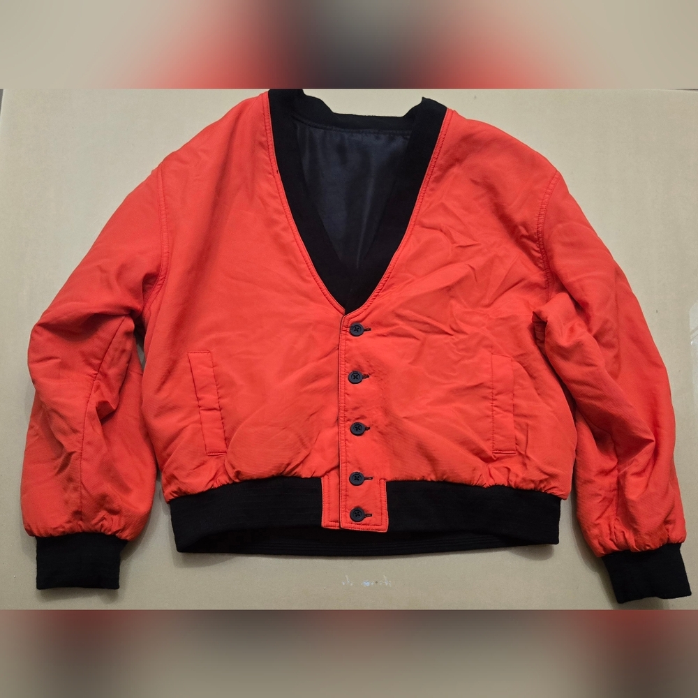 RtA Orange and Black Bomber Jacket